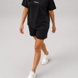 Ember Oversized Stretch T-shirt - Black