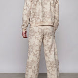 Harbour Tie-Dye Wide Leg Joggers - Beige