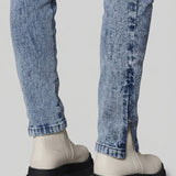 Rhea High Waist Skinny Jeans - Blue Acid Wash