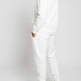 Evergreen Essential Oversized Zip Up Hoodie - White