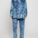 Zari Straight Leg Jeans - Dark Blue