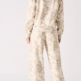 Nola Cloud Tie-Dye Wide Leg Joggers - Beige
