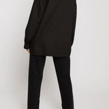 Harbor Cotton Oversized Shirt - Black