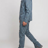 Pinnacle Printed Straight Leg Jeans  - Grey
