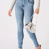 Booni Sculpt High Rise Stretch Skinny Jeans - Light Blue
