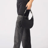 Zaria 2-in-1 Detachable Wide Leg Jeans - Black Acid Wash