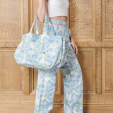 Selene Marble Print Tote Bag