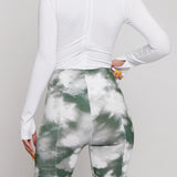 Elowen Cycling Print Shorts - Green