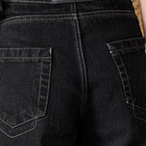 Monarch High Waist Wide Leg Jeans – Black