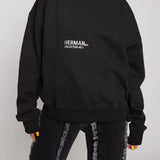 Sage Limited Edition Asymmetric Sweatshirt - Black