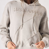 Talia Acid Wash Oversized Hoodie - Grey Washed