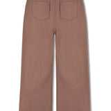 WIDE LEG JOGGERS - BROWN