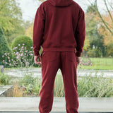 TAPERED JOGGERS - Burgundy
