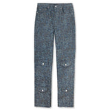 Pinnacle Printed Straight Leg Jeans  - Grey