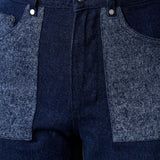 Drift Two Tone Tapered Denim Jeans - Dark Blue