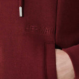 ZIP UP HOODIE - Burgundy