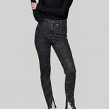 Orla High Waist Skinny Jeans - Black Acid Wash