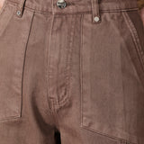 Riviera High Waisted Wide Leg Jeans – Brown