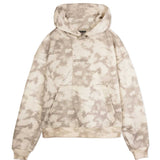 TIE DYE PULLOVER HOODIE - BEIGE