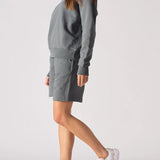 Frost Crew Neck Oversized Sweatshirt - Grey