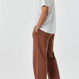 Haze Wide Leg Joggers Relaxed Fit - Brown