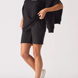 Ember Oversized Stretch T-shirt - Black