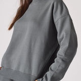 Frost Crew Neck Oversized Sweatshirt - Grey
