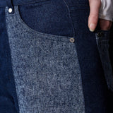 Drift Two Tone Tapered Denim Jeans - Dark Blue