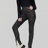 Orla High Waist Skinny Jeans - Black Acid Wash