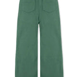WIDE LEG JOGGERS - DARK GREEN