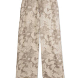 TIE DYE WIDE LEG JOGGER - BEIGE