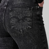 Orla High Waist Skinny Jeans - Black Acid Wash