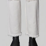 Dune Distressed Tapered Denim Jeans - Off White