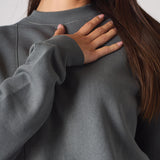 Frost Crew Neck Oversized Sweatshirt - Grey