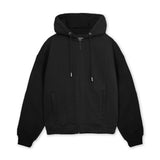 ZIP UP HOODIE - BLACK