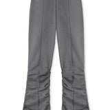 Ruched Flare Jogger - Grey