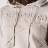 Talia Acid Wash Oversized Hoodie - Grey Washed