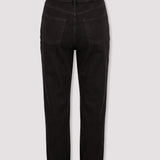 Evora High Waisted Straight Leg Jeans - Black