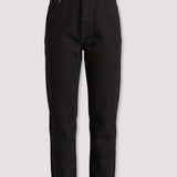 Evora High Waisted Straight Leg Jeans - Black