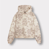 REGULAR TIE DYE PULLOVER HOODIE - BEIGE