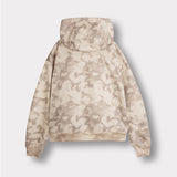 REGULAR TIE DYE PULLOVER HOODIE - BEIGE