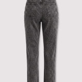 Evora High Waisted Slim Straight Leg Jeans - Black