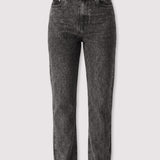 Evora High Waisted Slim Straight Leg Jeans - Black
