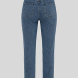 Jorah Stretch Denim High Rise Slim Straight Leg Jeans - Blue