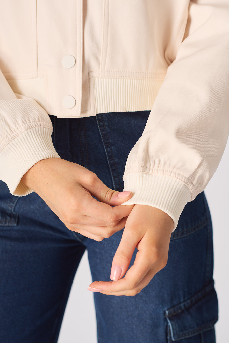 BOMBER JACKET - BEIGE -  Women's Bomber Jackets