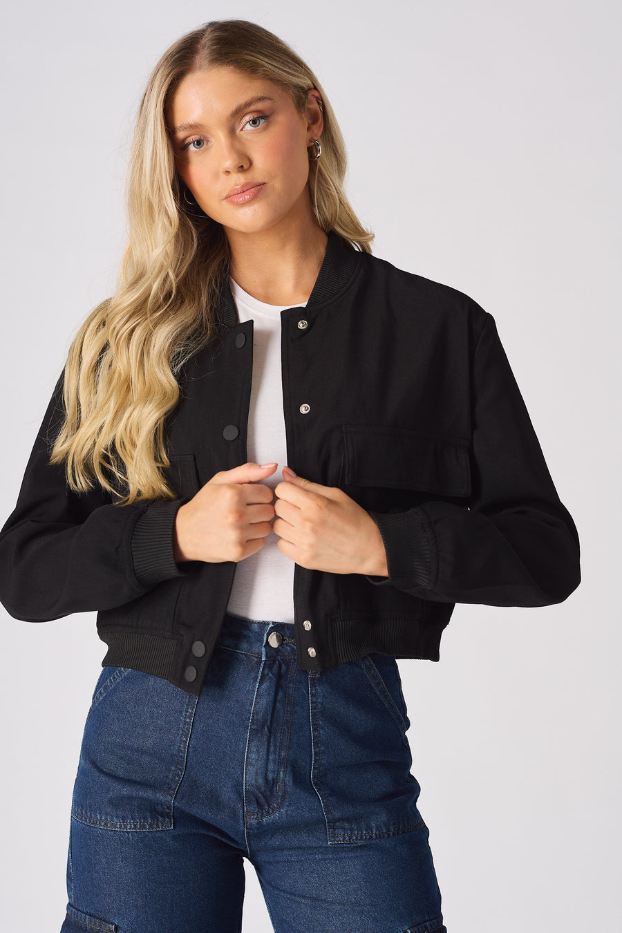 BOMBER JACKET - BLACK -  Women's Bomber Jackets