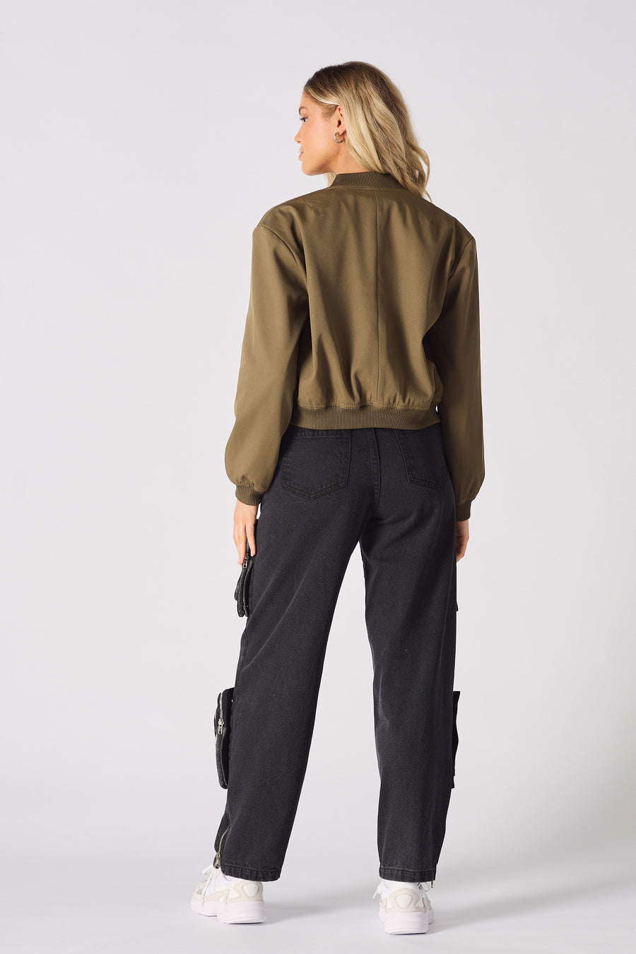 BOMBER JACKET - KHAKI -  Women's Bomber Jackets