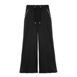 WIDE LEG JOGGERS - BLACK