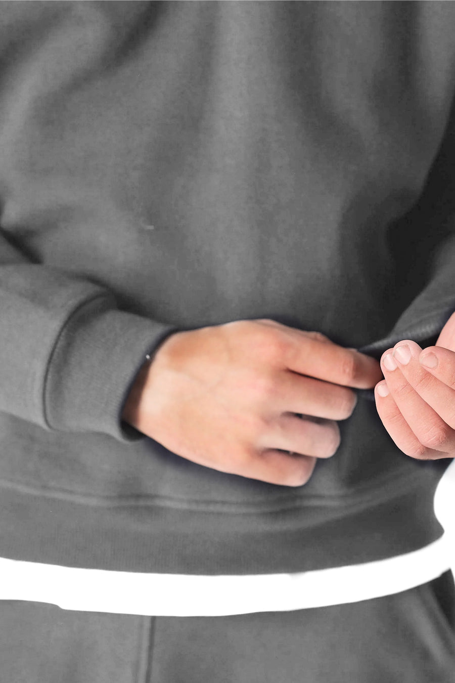 HALF ZIP SWEATSHIRT - GREY -  Men's Sweatshirts