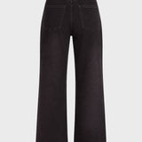 Elysi High Rise Sculpt Wide Leg Jeans - Black Wash